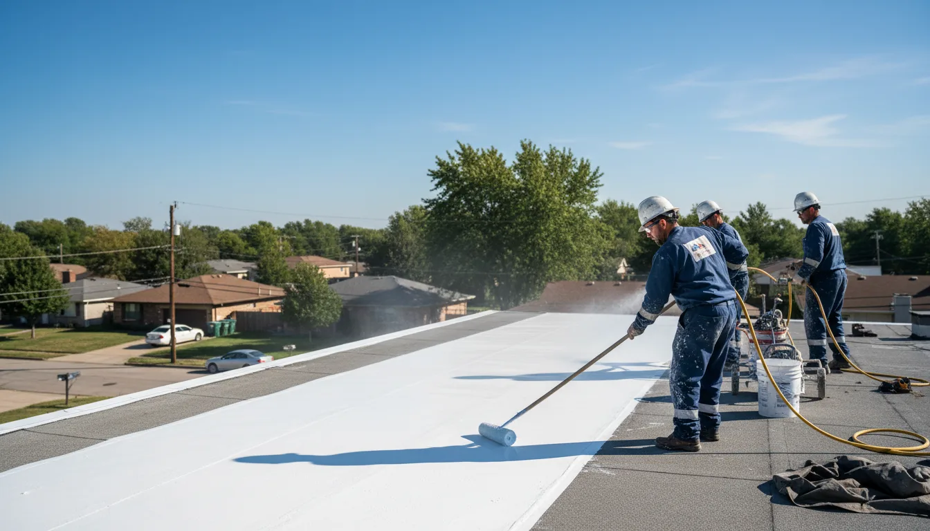 Commercial roof coating in Wildwood, GA near me